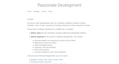 Desktop Screenshot of passionatedevelopment.com