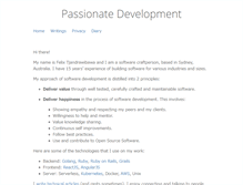 Tablet Screenshot of passionatedevelopment.com